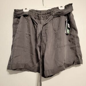 Lucky Brand NWT Gray Tie-Waist Shorts